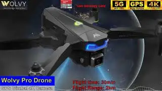 Wolvy Pro GPS 4K Gimbal Long Range Brushless Drone &ndash; Just Released !