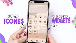 COMO MUDAR ÍCONES DOS APPS E ADCIONAR WIDGETS NO IPHONE!