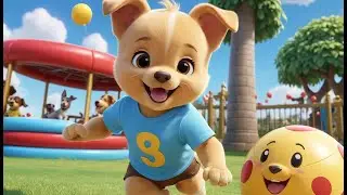 Baby Dog Fetch Fetch Ball | Playful Puppy Song for Kids | Fun Dog Adventure Rhyme