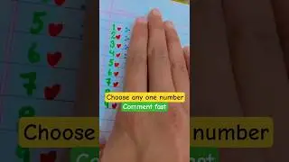 choose any one number #ytshorts #shortsviral #fypシ゚viral
