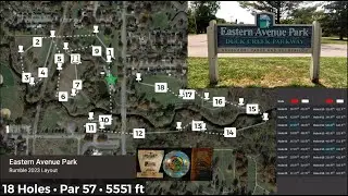 Eastern Avenue Park Disc Golf Playthrough (Davenport, IA)