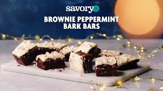 Brownie Peppermint Bark Bars | Savory by GIANT