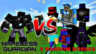 Nameless Guardian vs 6 Random Bosses | Minecraft Mob Battle |