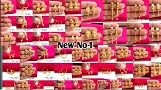 2026 light weight gold earrings, Jhumki tops designs || latest gold earrings designs with price😍😍😍