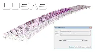 Influence analysis and enhanced vehicle load optimisation in LUSAS version 19
