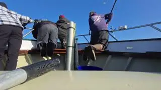 SF fishing charter POV(Catching Big Halibut) 