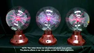 Plasma Globes in Bright Light