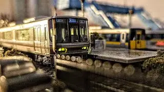 JR 223 series Special Rapid Service JR 187 series Super Inaba Sunset city mood N scale compositions 