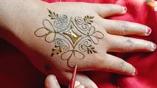 New styles back hand mehndi design 