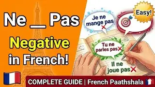 6-7 talks! Ne __ pas! Negative in French! 🇫🇷Basic French!🇫🇷 Learn French!🇫🇷#trending #viral #fyp #🇫🇷