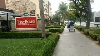 Anaheim, California. Walking Harbor Blvd. Checking Closest Hotels, Motels, Restaurants To Disneyland
