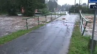 Povodeň Velká Kraš okres Jeseník 2024