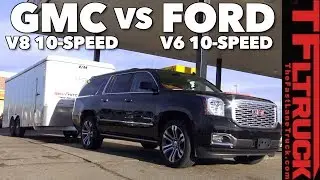 Does a 10 Speed Tow Better? GMC vs Ford Mashup Towing MPG Test