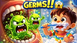 Brush Brush Shiny Smile  | Tooth Brushing Song for Kids  |#healthyhabits #kidssongskids 