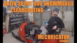 Clearcoating an old snowmobile