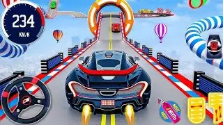Mega Ramp Monster Car Racing 3D Extreme Car Stunts - Android Gameplay 