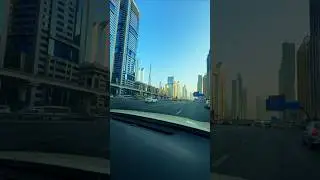 Dubai City Drive 🌆 | Skyscrapers & Burj Khalifa.
