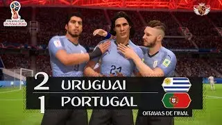 URUGUAI 2 x 1 PORTUGAL NO FIFA 18!! | NARRAÇÃO DO LUÍS ROBERTO NO FIFA 18 WORLD CUP