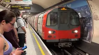 UNDER THE RIVER THAMES BY TUBE! Northern Line 1995 Stock Train Ride: Waterloo to Leicester Square