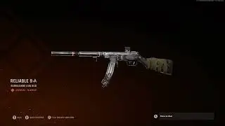 &ldquo;Reliable 9&rdquo; Legendary Submachine Gun Blueprint- (Cod Vanguard)