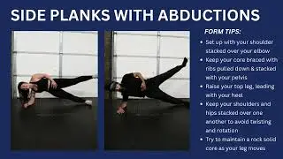 How to Perform Side Planks with Abductions | Exercise Tutorial & Form Tips