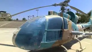 Captured Syrian Air Force Anti Tanks  SA-341L Gazelle Helicopter (Hot missiles) by A&eacute;rospatiale