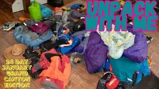 Packing for 24 Day Grand Canyon  Winter Trip (Raft Supported)