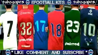 Best Kits Cool Font Number vol4 eFootball 2024🔥