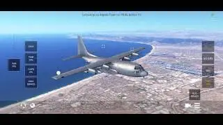 Circling a busy KLAX in an AC-130 | Infinite Flight Multiplayer Gameplay