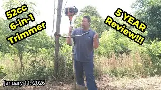 Does A 52cc 6 in 1 Brushcutter String Trimmer Work Well In Heavy Brush #brushcutter #stringtrimmer