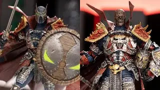 New McFarlane Toys Medieval Spawn Remastered &ndash; Original Blue in hand images by Toyark