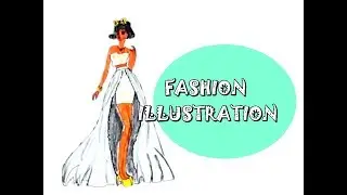 Fashion Illustrations 2015, Long tail motif sexy clothes and classic dress patterns