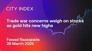 Trade war concerns weigh on stocks as gold hits new highs