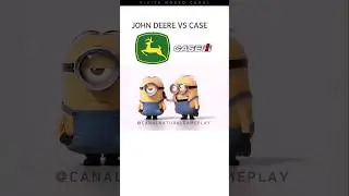 Case vs John Deere #johndeere #case #fendt #cng #fs25 #minions #comparison #funny #tractor #english