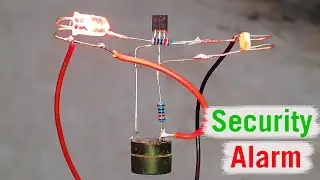 LED Circuit Security Alarm with LDR, BC547 and Buzzer | LDR Latch Circuit