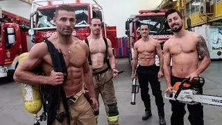 Los bomberos de Vigo preparan su calendario