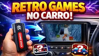 INSTALEI UM RETR&Ocirc; GAME NO MEU CARRO GAME STICK 4K