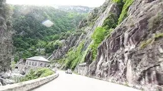 Fast Crossing the Spectacular Col De Tende, France. Audi TT Roadster Quattro