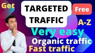 How do you generate targeted Traffic/organic traffic @DigitalMktr #digitalmarketing#targetaudience