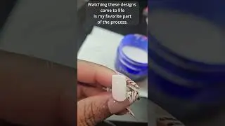 3d Snow flake nail art tutorial