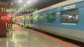 12149, 22151, 12026, 07364 arrival and departure from Pune railway station.
