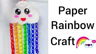 DIY- EASY PAPER RAINBOW CRAFT WITH CLOUD || KIDS CRAFT || WALL HANGING CRAFT