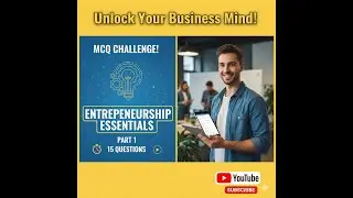 Entrepreneurship Essentials MCQs | Part-1 | 15 Important Questions | MBA Finance