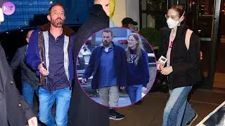 Jennifer Garner's daughter Violet wears a mask while enjoying a trip to NYC with her father, Ben