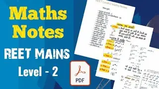 REET Mains Level 2 Maths Notes