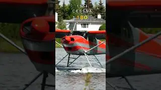 1954 Cessna 180 N9207C #seaplane #takeoff #lake #airport #alaska #2024 #aopa #aviation #floatplane