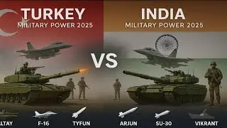 T&uuml;rkiye vs India Military Power Comparison 2025 | India vs Turkey Military Power 2025