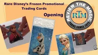 Opening a rare  Disney's Frozen promotional pack of trading cards from preview   AWESOME SET!