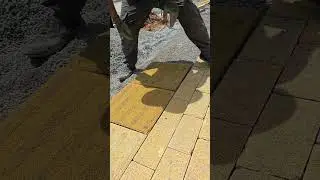Permeable brick paving process