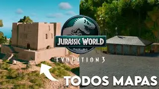 TODOS OS MAPAS DO JURASSIC WORLD EVOLUTION 3